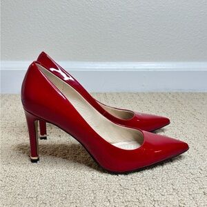 Kenneth Cole Red Leather Pumps